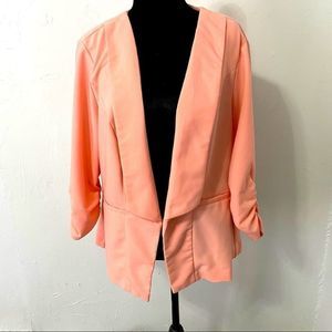 Torrid Pink open front blazer jacket